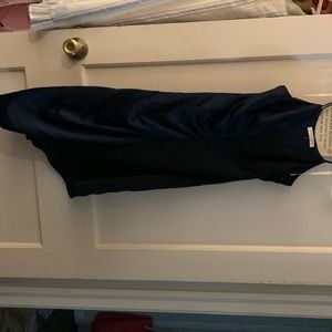 Halston heritage navy blue cocktail dress